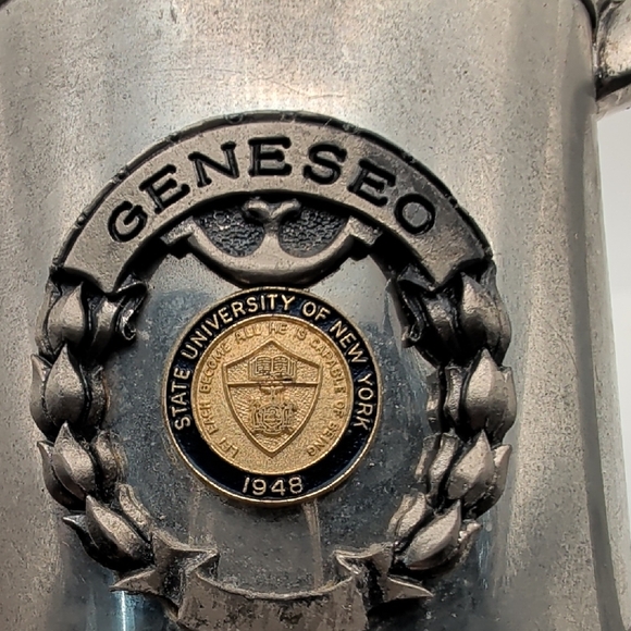 Silver Tankard Mug 1948 Geneseo State University Of New York - Picture 2 of 6